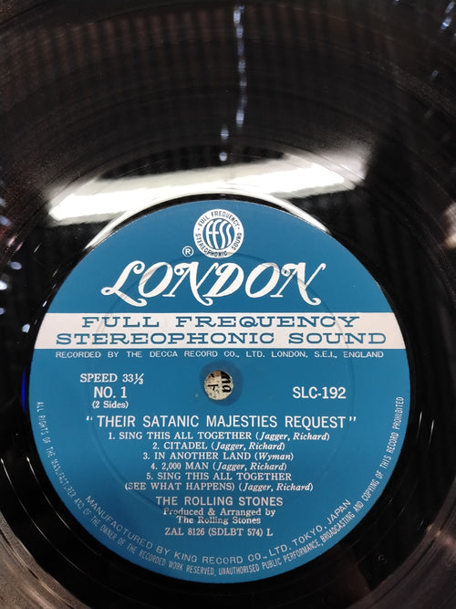 Rolling Stones Their Satantic Majesties Request SLC192 Japanese Press VG+