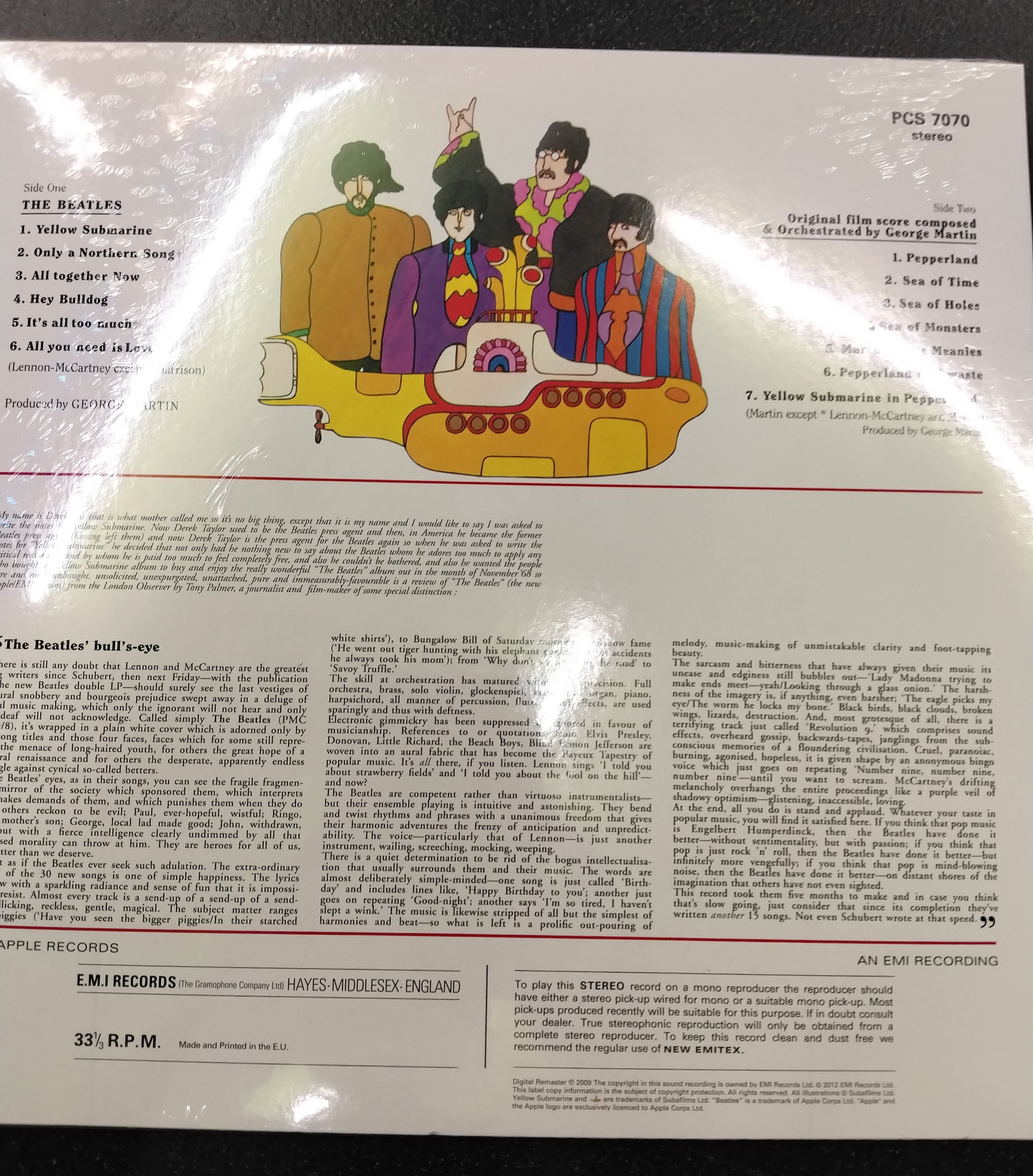 The Beatles- Yellow Submarine Remaster 2012 180g heavy vinyl
